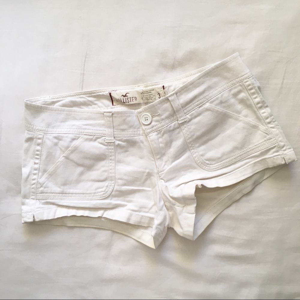 Hollister white shorts
